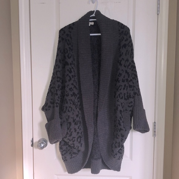 Black and grey cocoon cardigan - Picture 1 of 5